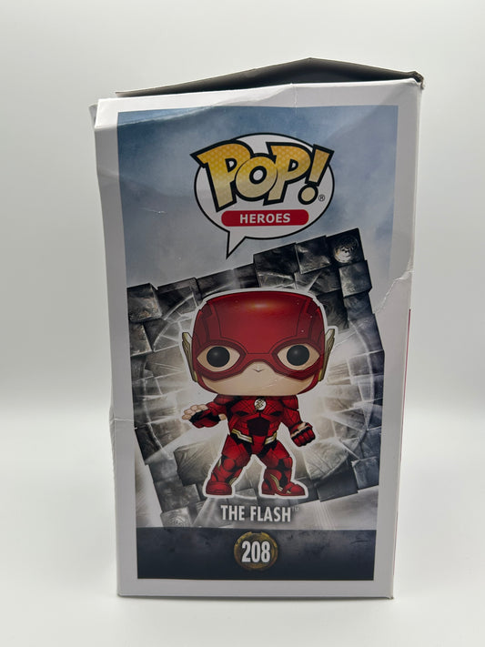 Funko Pop- The Flash Fugitive Toys Exclusive Chrome #208 (Silver Chrome)