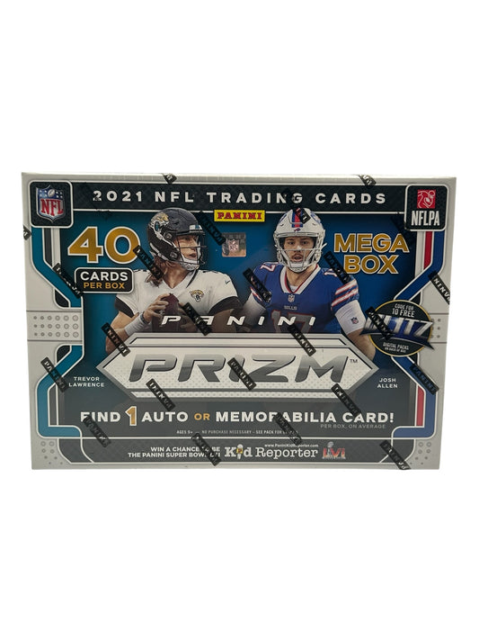 2021 NFL Panini Prizm Mega Box (Memorabilia or Autograph)