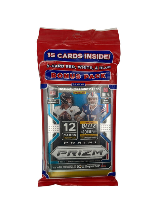 2021 NFL Panini Prizm Red, White and Blue Value Pack