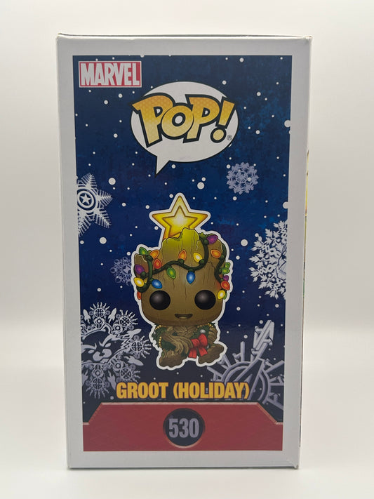 Funko Pop - Marvel: Holiday - Groot with Wreath, Multicolor