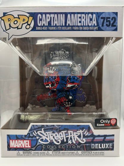 Funko Pop Deluxe: Marvel - Captain America - GameStop (Exclusive) #752