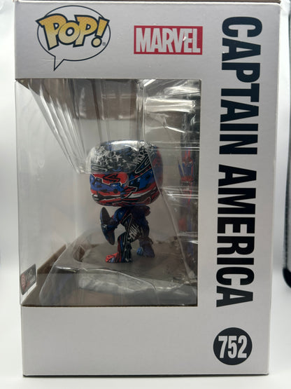 Funko Pop Deluxe: Marvel - Captain America - GameStop (Exclusive) #752