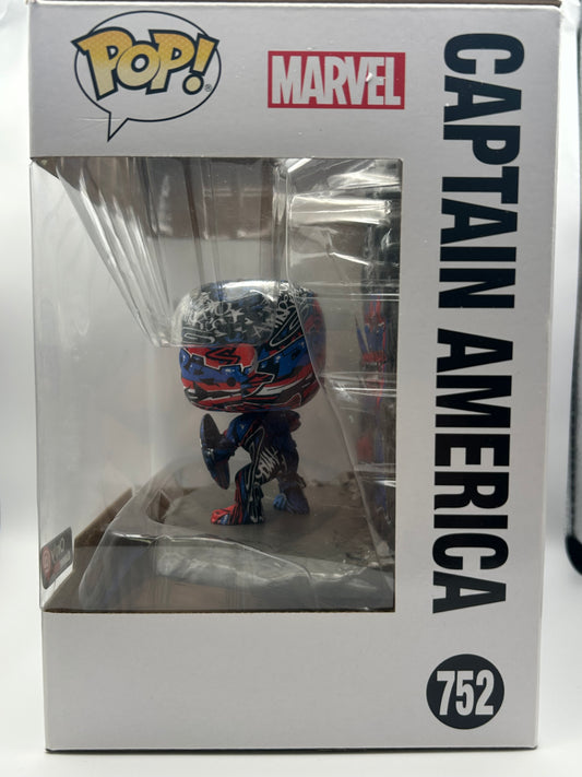Funko Pop Deluxe: Marvel - Captain America - GameStop (Exclusive) #752