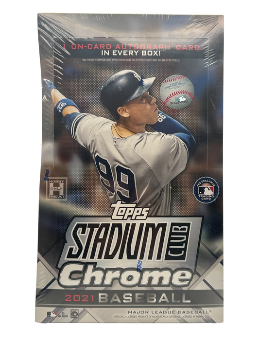 2021 MLB Topps Stadium Club Chrome Hobby Box